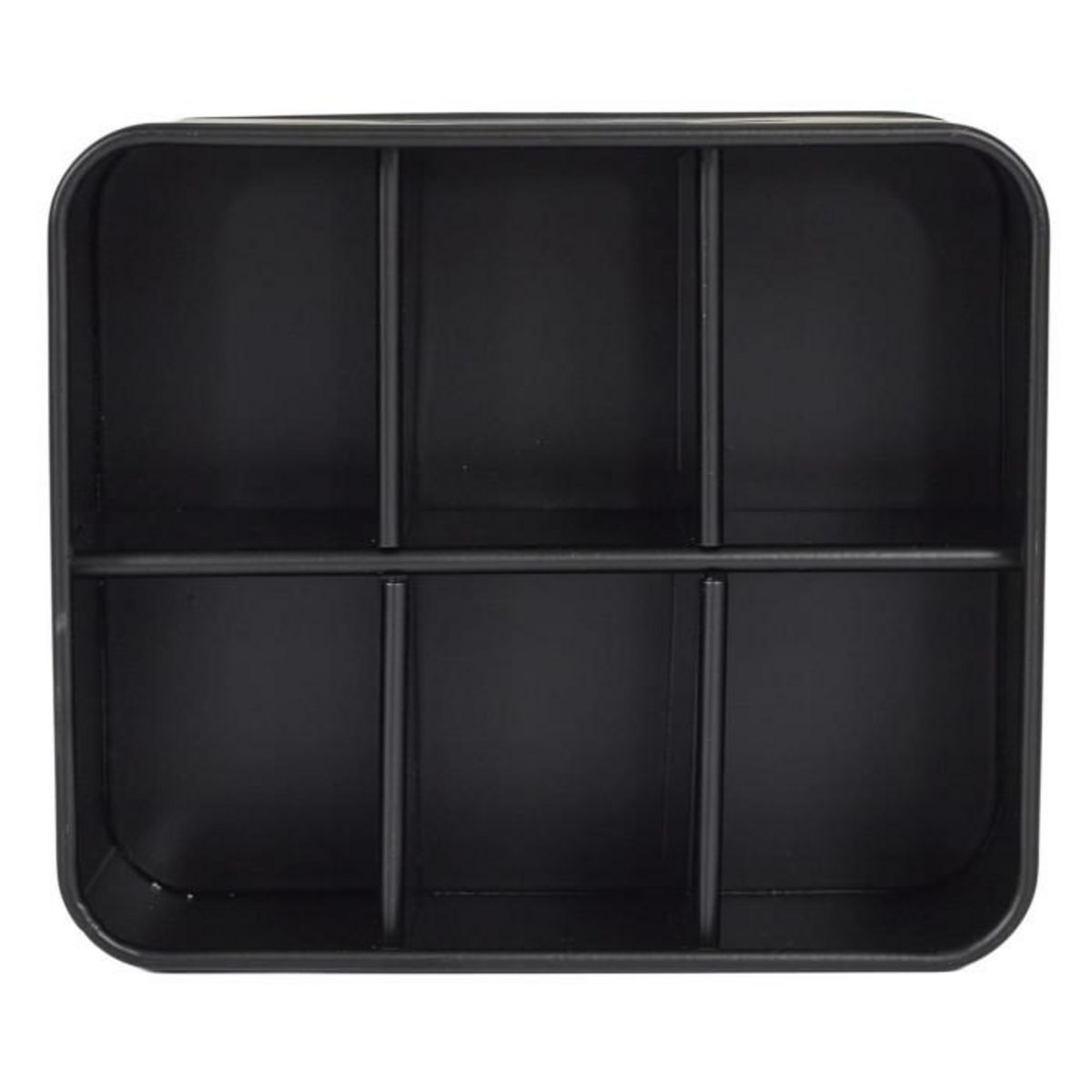 Paris Prix Boîte à Thé en Métal  Lounge  18cm Noir