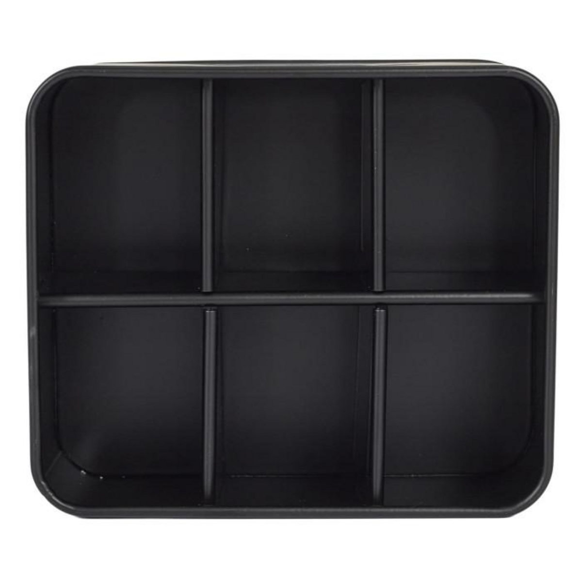 Paris Prix Boîte à Thé en Métal  Lounge  18cm Noir