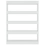 Voir la diapositive 3 : VIDAXL Bibliotheque/Separateur de piece Blanc brillant 100x30x135 cm