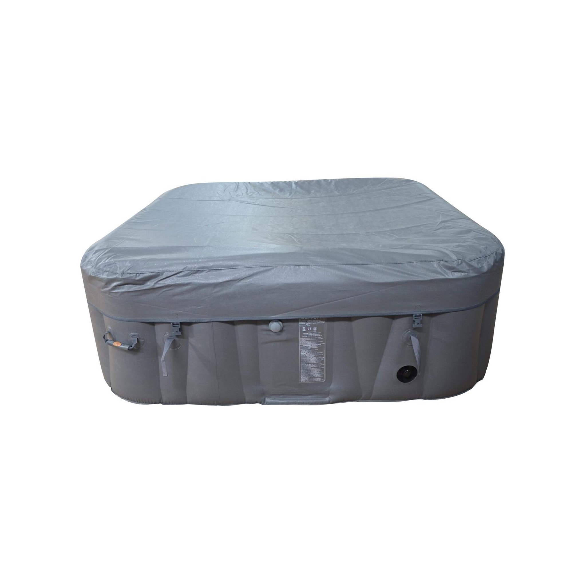 Voir la diapositive 6 : SUNSPA Spa gonflable 4 places carré - sunspa - bandeau led inclus - dimensions : 155 x 155 cm
