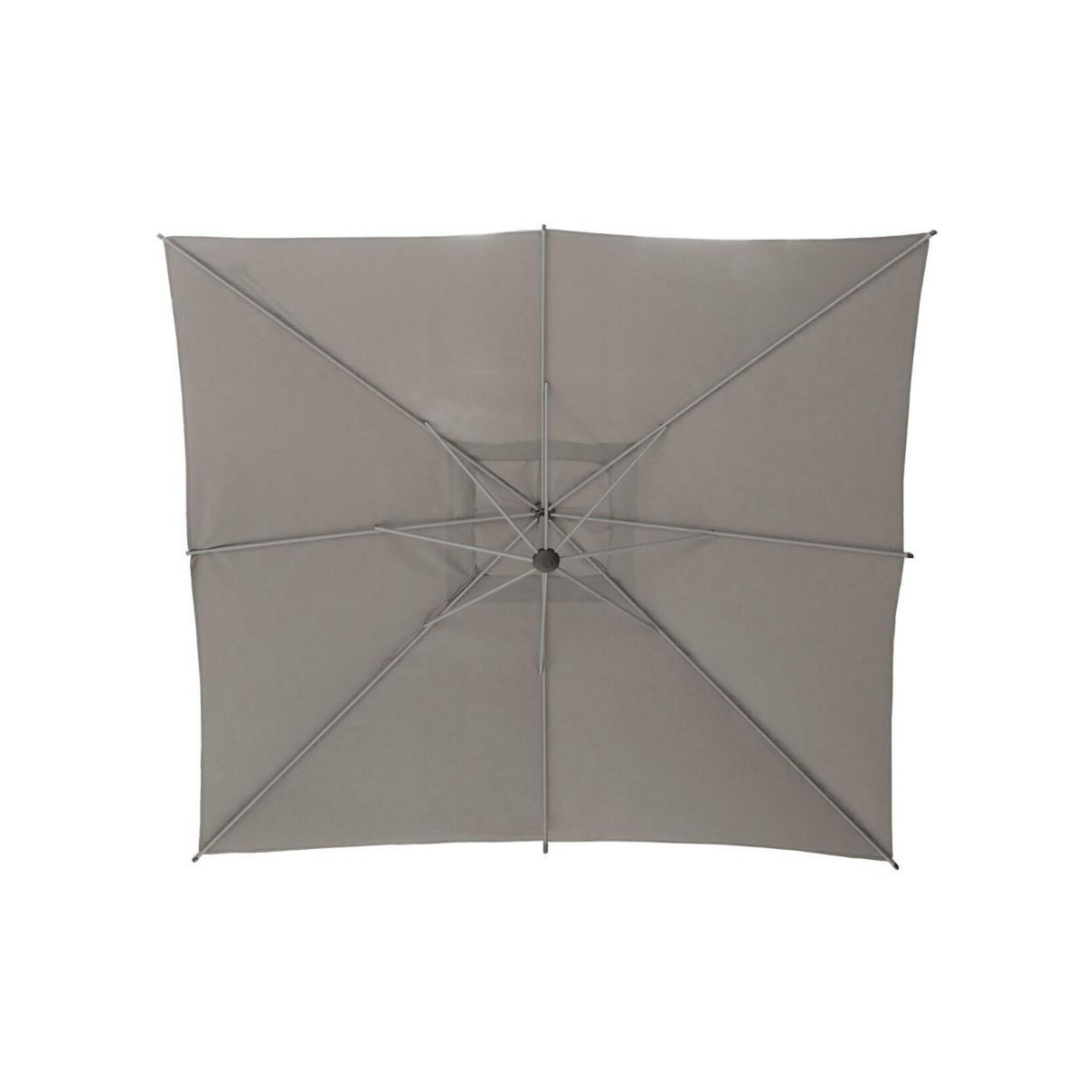 HESPERIDE Parasol déporté carré Manoa Taupe - 2,5 x 2,5 m - Hespéride