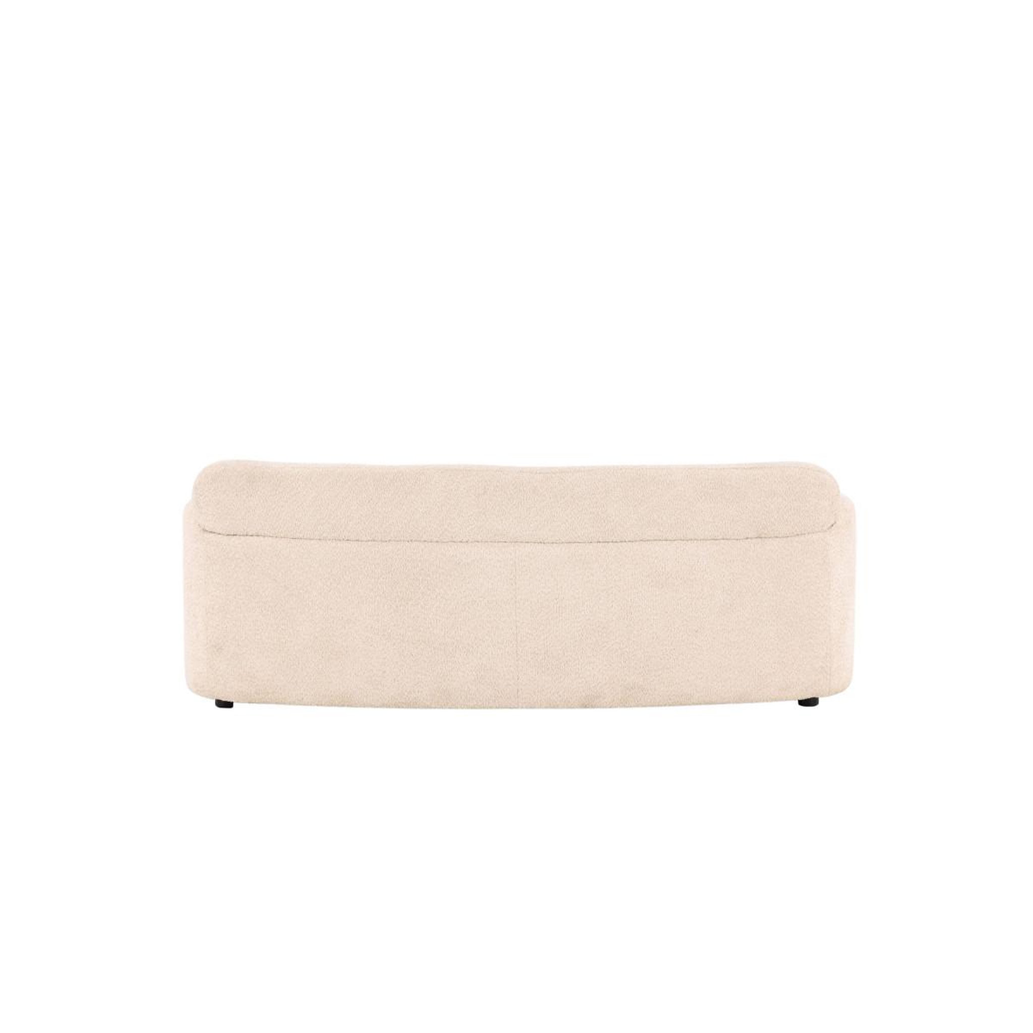 Voir la diapositive 6 : Paris Prix Canapé 2 places bouclette  pocatello  160cm blanc