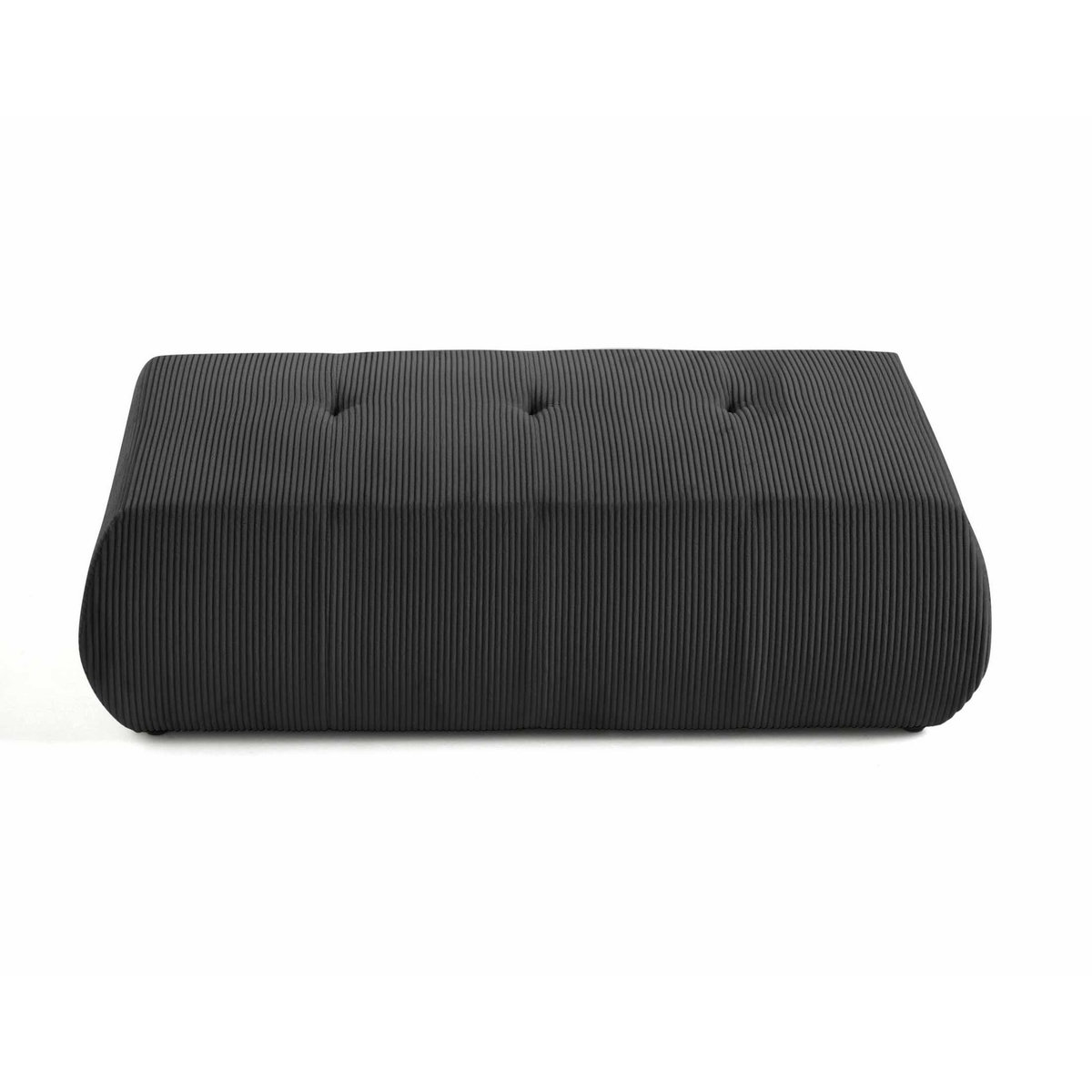 LISA DESIGN Onyx - pouf d'appoint - en velours côtelé