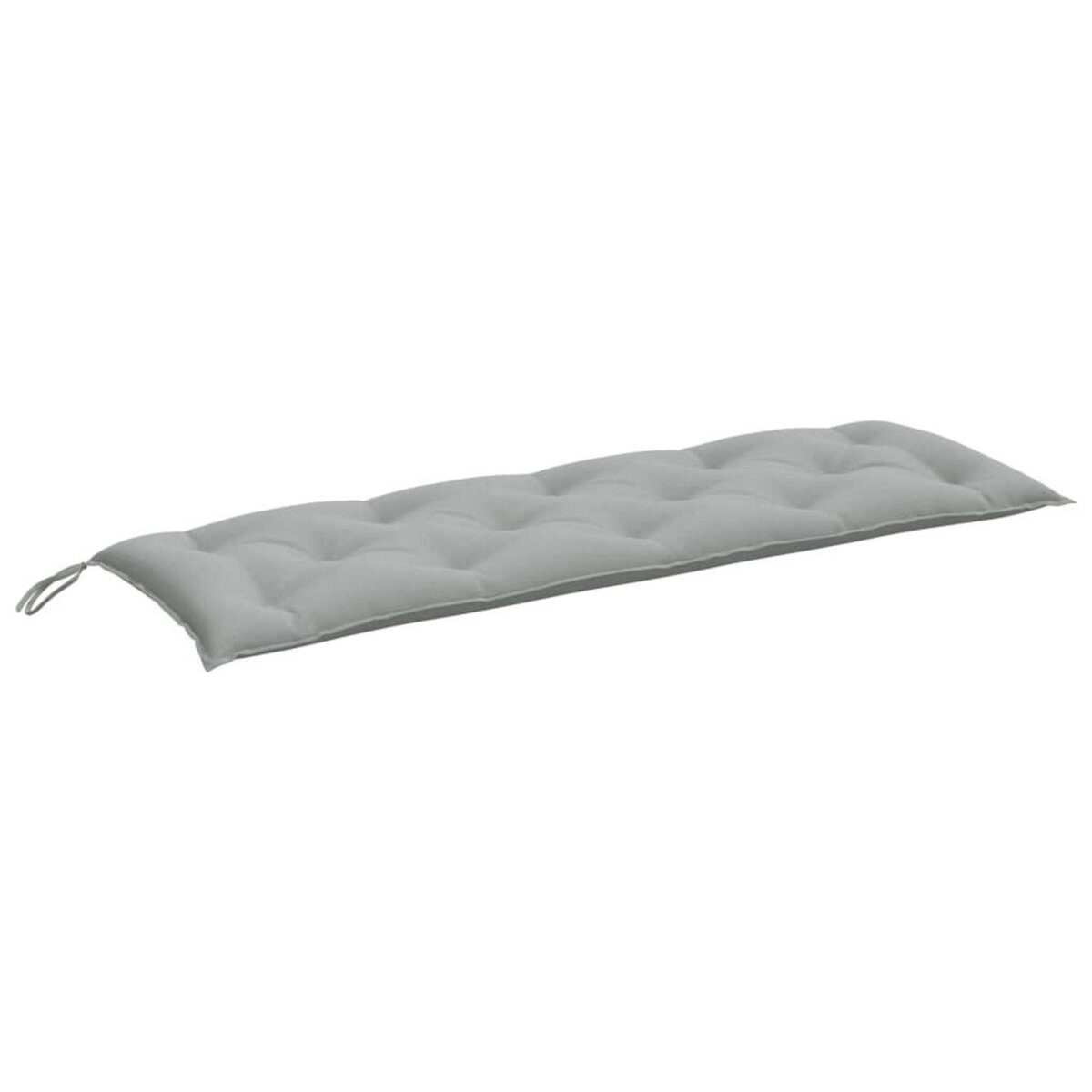 VIDAXL Coussins de banc de jardin lot de 2 gris clair melange tissu