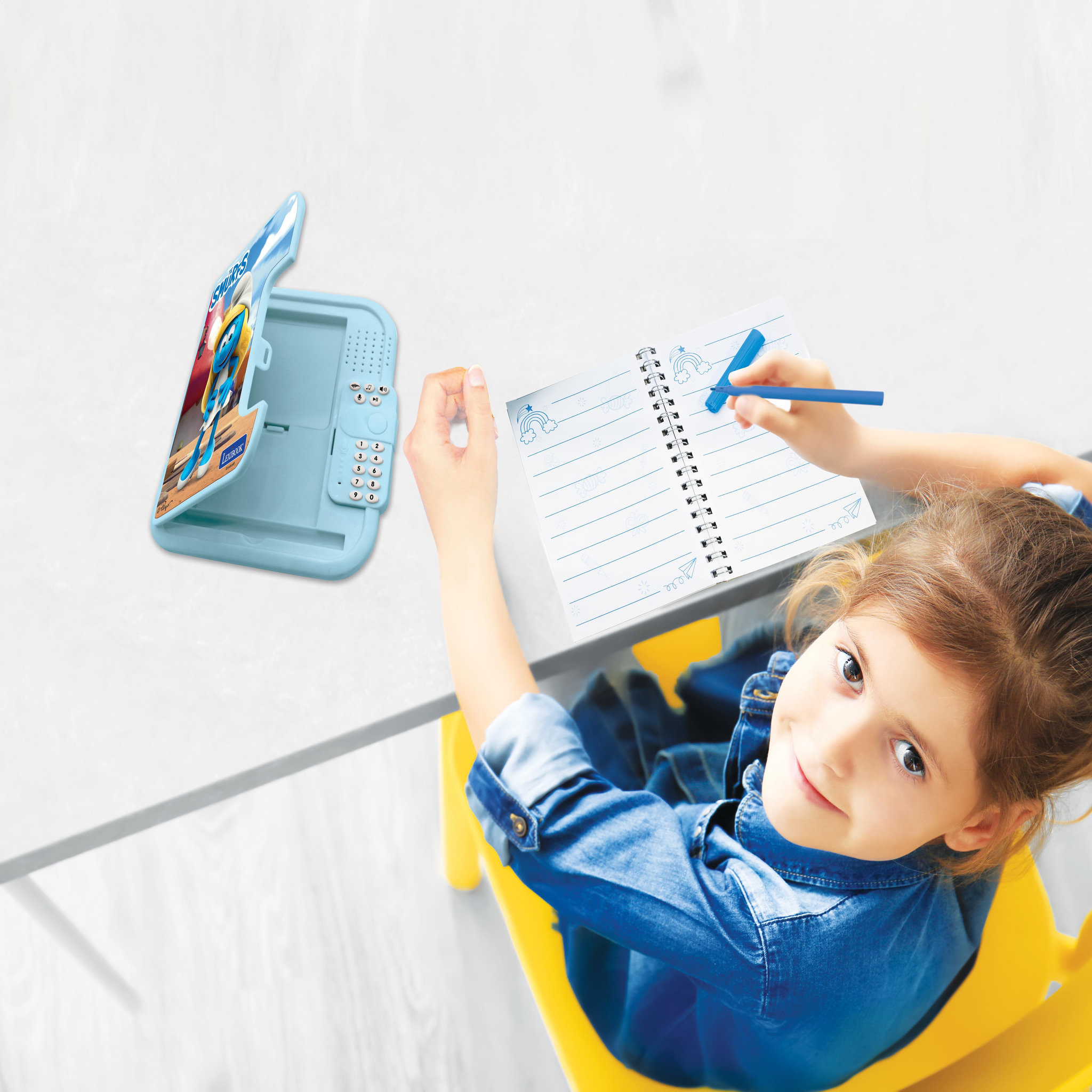 Voir la diapositive 3 : Lexibook Journal intime électronique avec coffre-fort Schtroumpfs