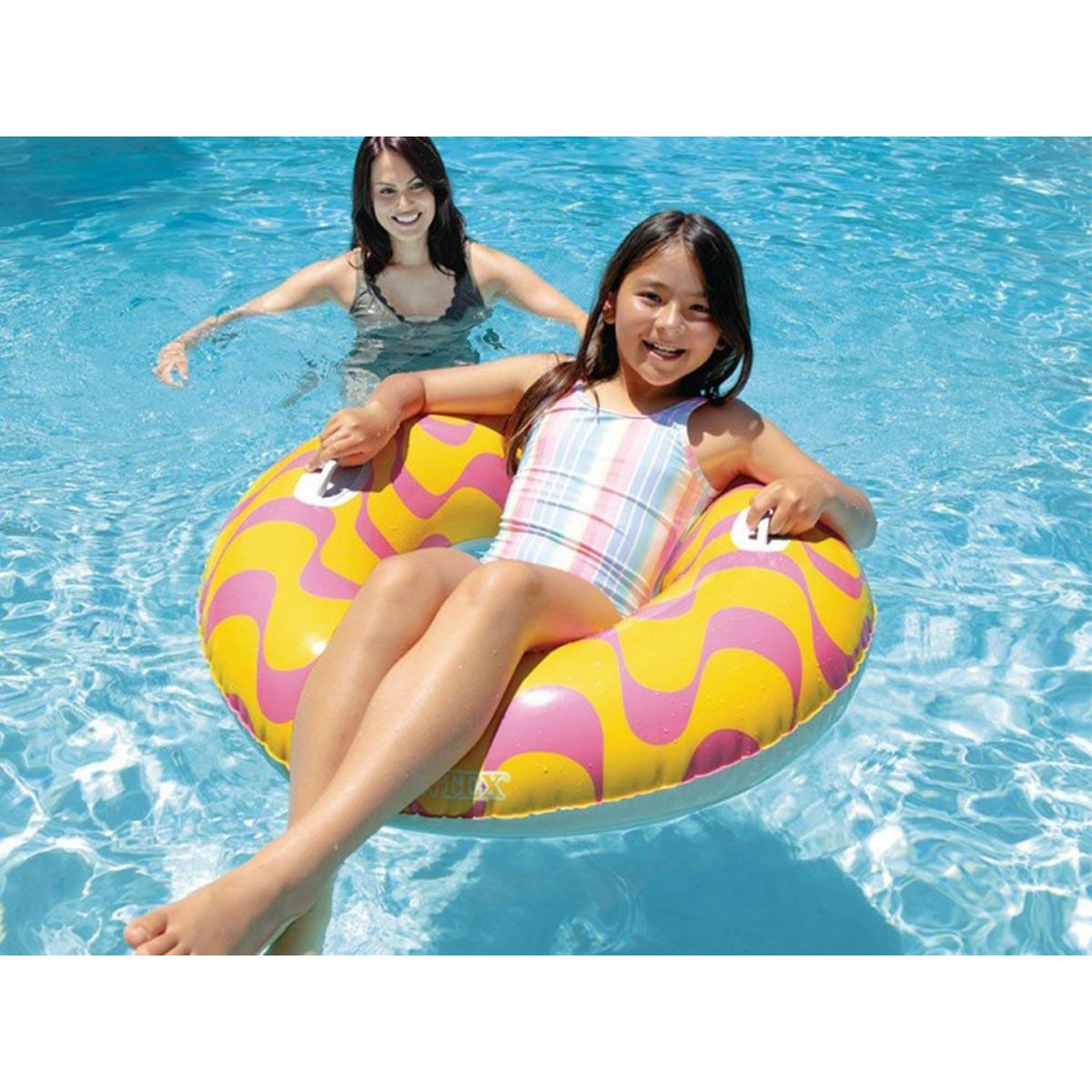 INTEX Bouée gonflable tube 70's Rose - Intex