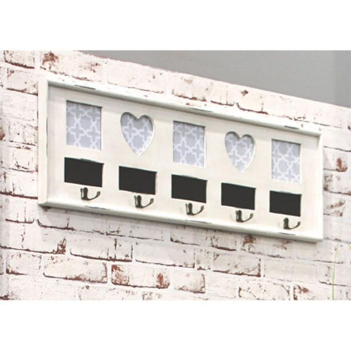 Paris Prix Patère Murale Vintage  Coeur  77cm Blanc