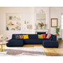 Voir la diapositive 1 : LISA DESIGN Onyx - canapé panoramique modulable d'angle droit - 7 places - en tissu mailles 3d