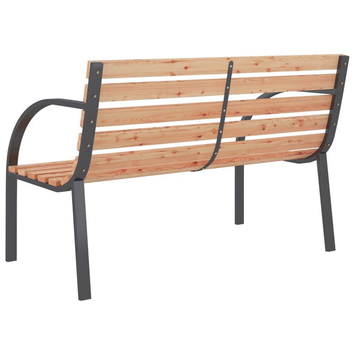 VIDAXL Banc de jardin 120 cm Bois et fer