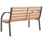 Voir la diapositive 5 : VIDAXL Banc de jardin 120 cm Bois et fer