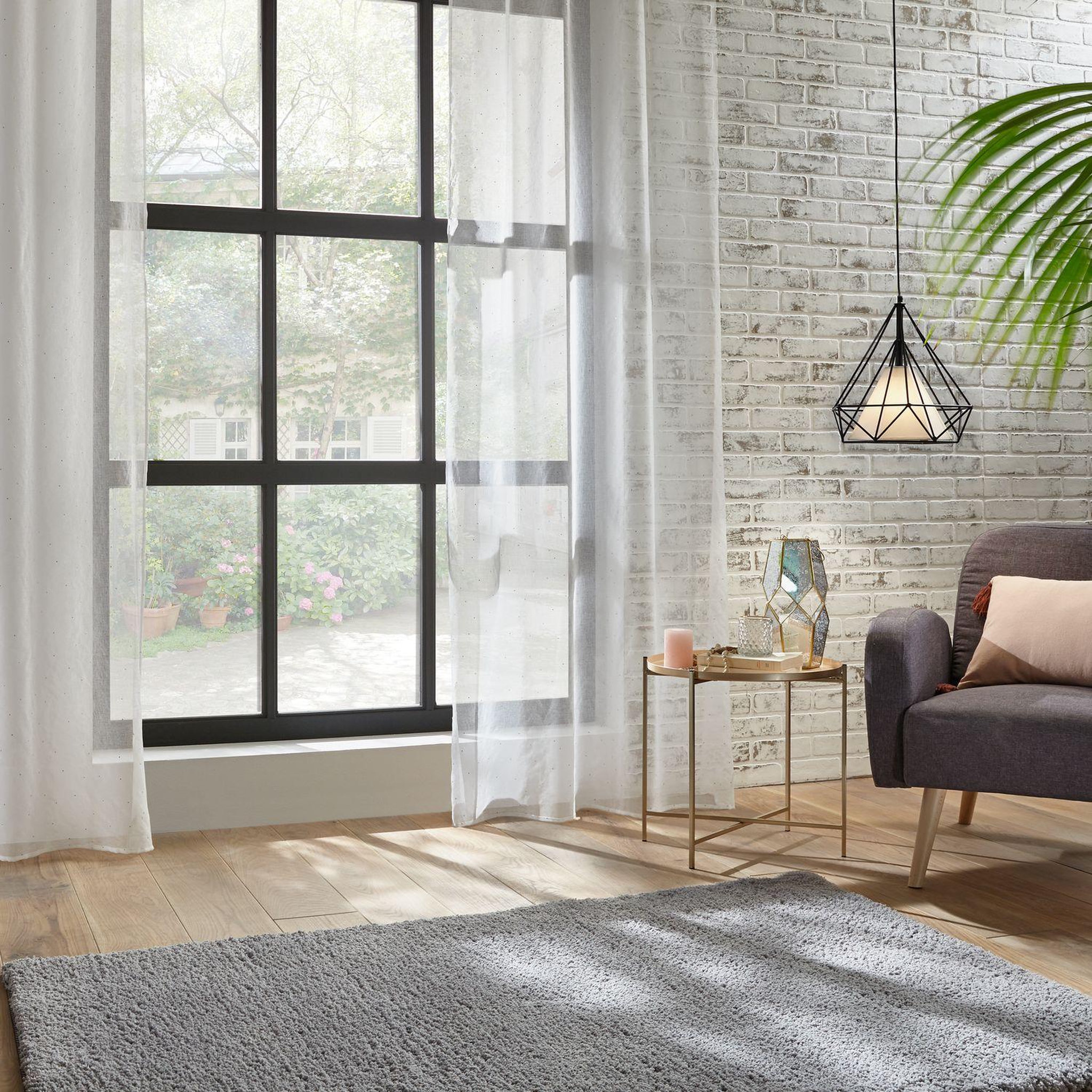 Voir la diapositive 3 : ATMOSPHERA Voilage design 3d pois