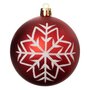 Voir la diapositive 2 : ATMOSPHERA Lot de 8 Boules de Noël  Maison des Couleurs  8cm Rouge & Blanc