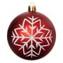 Voir la diapositive 2 : ATMOSPHERA Lot de 8 Boules de Noël  Maison des Couleurs  8cm Rouge & Blanc
