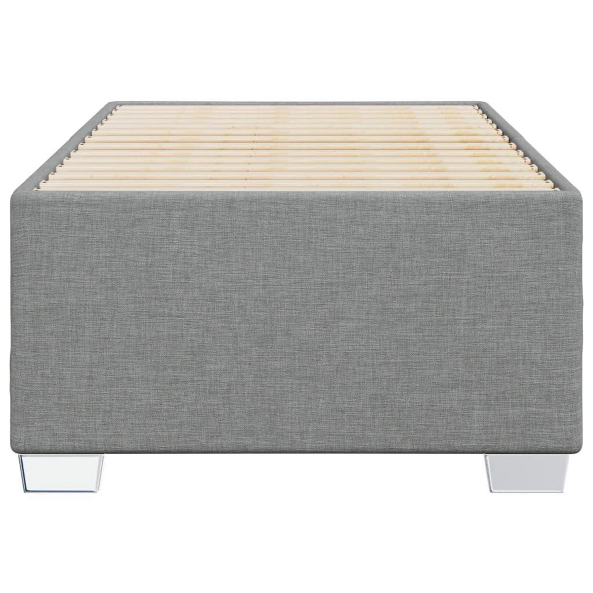 VIDAXL Cadre de lit sans matelas gris clair 90x200 cm tissu