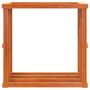 Voir la diapositive 5 : VIDAXL Porte bûches d'extérieur cire marron 109x52x106 cm bois pin