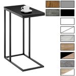 IDIMEX Table d'appoint rectangulaire DEBORA. Coloris disponibles : Bicolore, Noir, Blanc, Marron, Gris