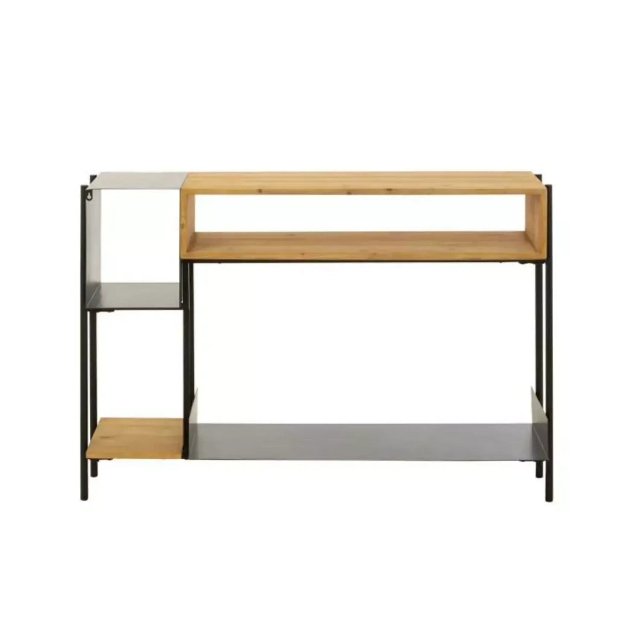 Voir la diapositive 3 : Paris Prix Console en Bois  Tina  120cm Noir & Naturel