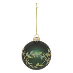 ATMOSPHERA Boule de Noël  Branche de Gui  8cm Vert