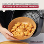 Voir la diapositive 4 : Fackelmann Lot de 300 Moules en papier air fryer ronds 16 cm Fackelmann