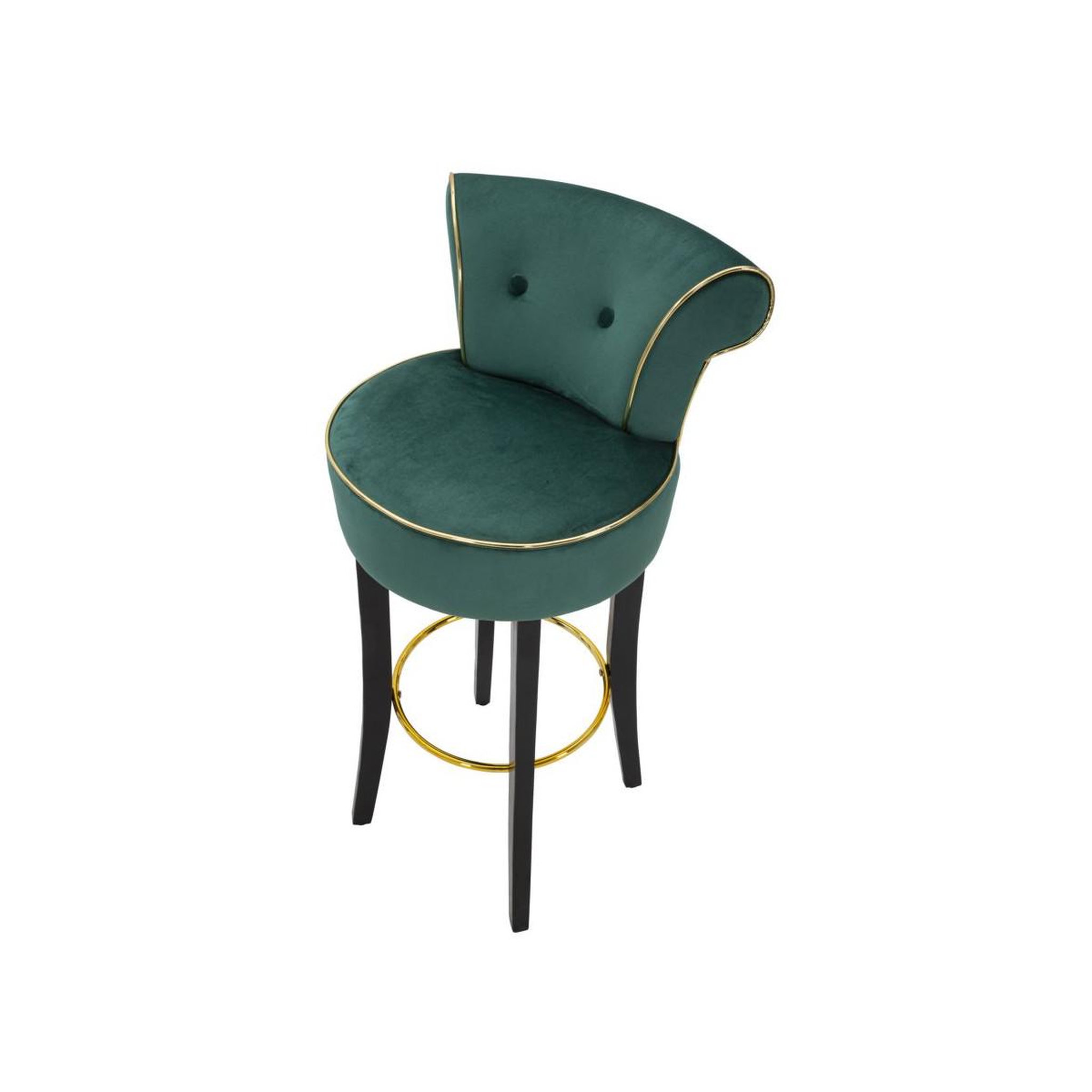 Voir la diapositive 4 : Paris Prix Tabouret de bar en velours  luxy  96cm vert
