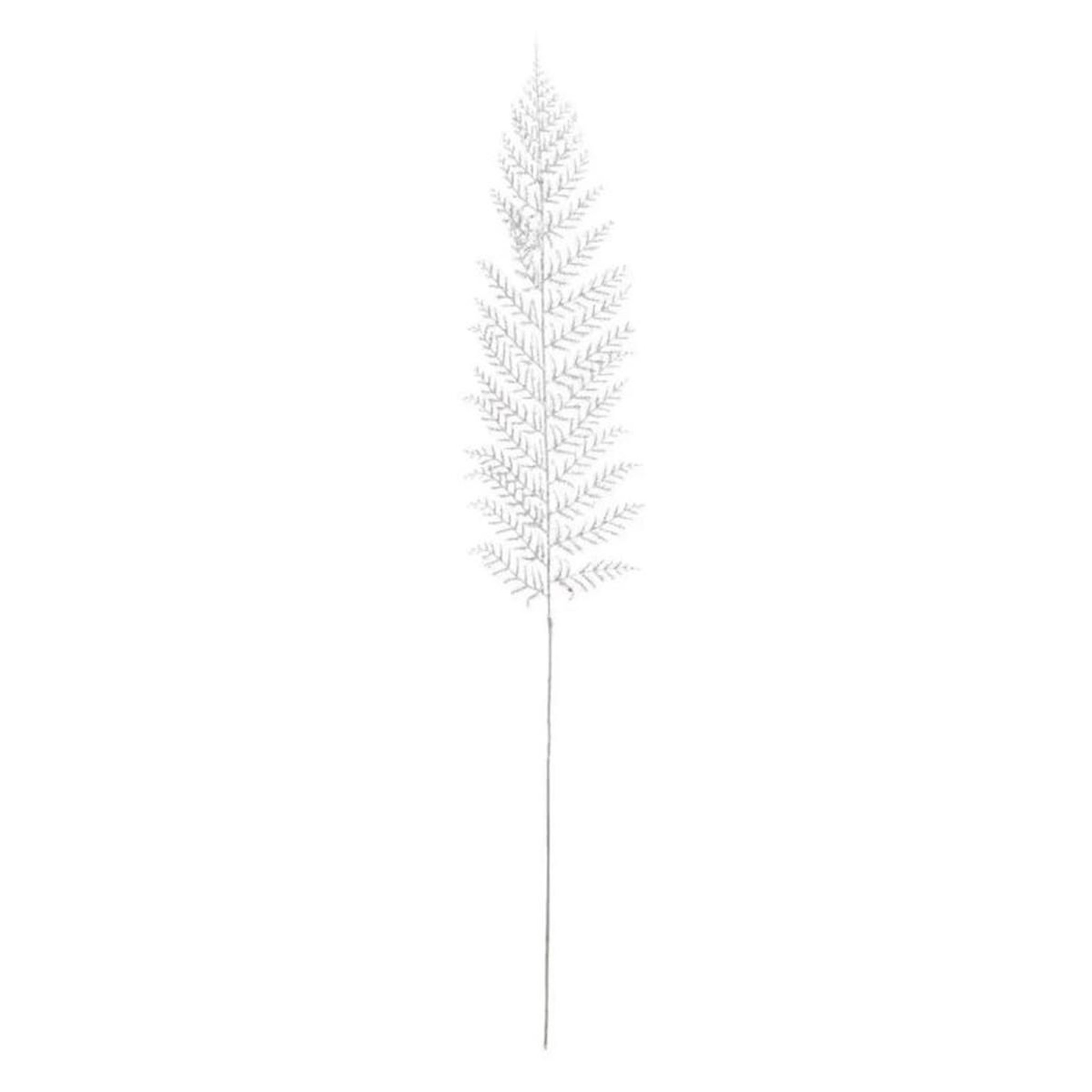 ATMOSPHERA Branche de fougère  souffle polaire  75cm blanc