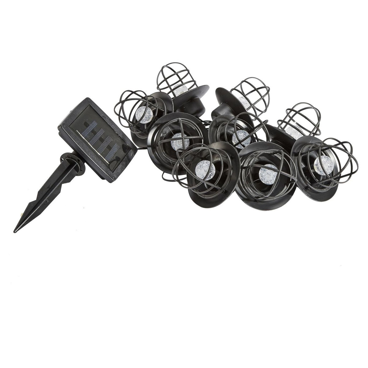 GARDENSTAR Guirlande solaire en plastique 4M 10PCS LED Blanc Chaud 