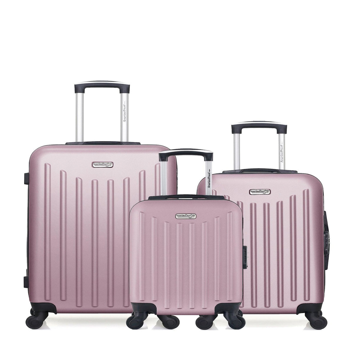 AMERICAN TRAVEL AMERICAN TRAVEL - Lot de 3 - Valise weekend, valise cabine et valise cabine XXS BROOKLYN