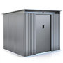 Voir la diapositive 1 : Habitat et Jardin Abri de jardin métal toit plat  Texas  - 6,29 m² - Gris