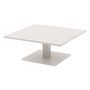 Voir la diapositive 4 : HESPERIDE Table de jardin relevable carrée en aluminium SALIMIA - Avoine