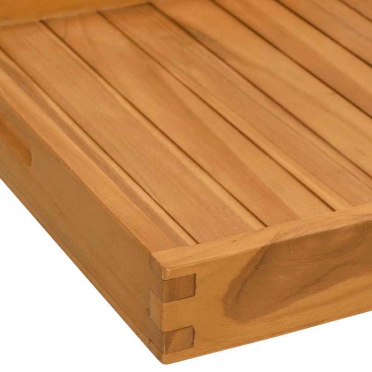 VIDAXL Plateau de service 50x50 cm Bois de teck massif