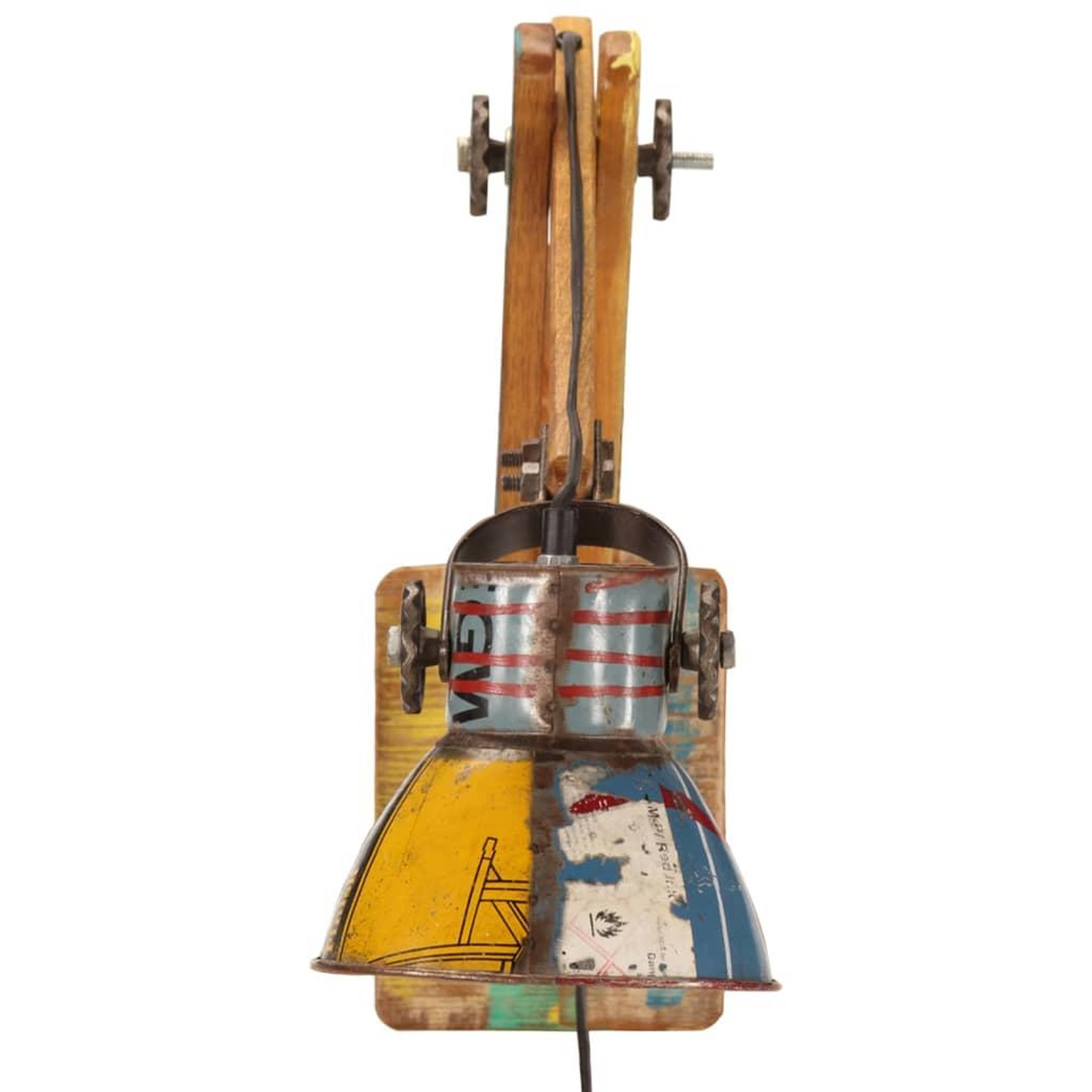 Voir la diapositive 3 : VIDAXL Applique Style industriel Multicolore Ronde E27