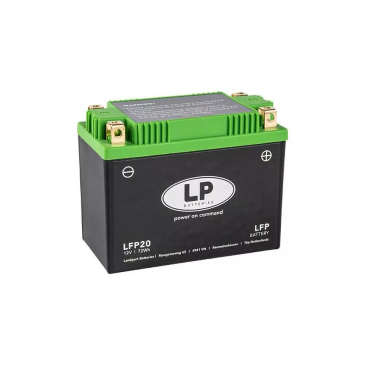  Batterie moto Landport Lithium LFP20 12.8v 6AH 360A YTX20L-BS YTX24HL-BS YTX20-BS