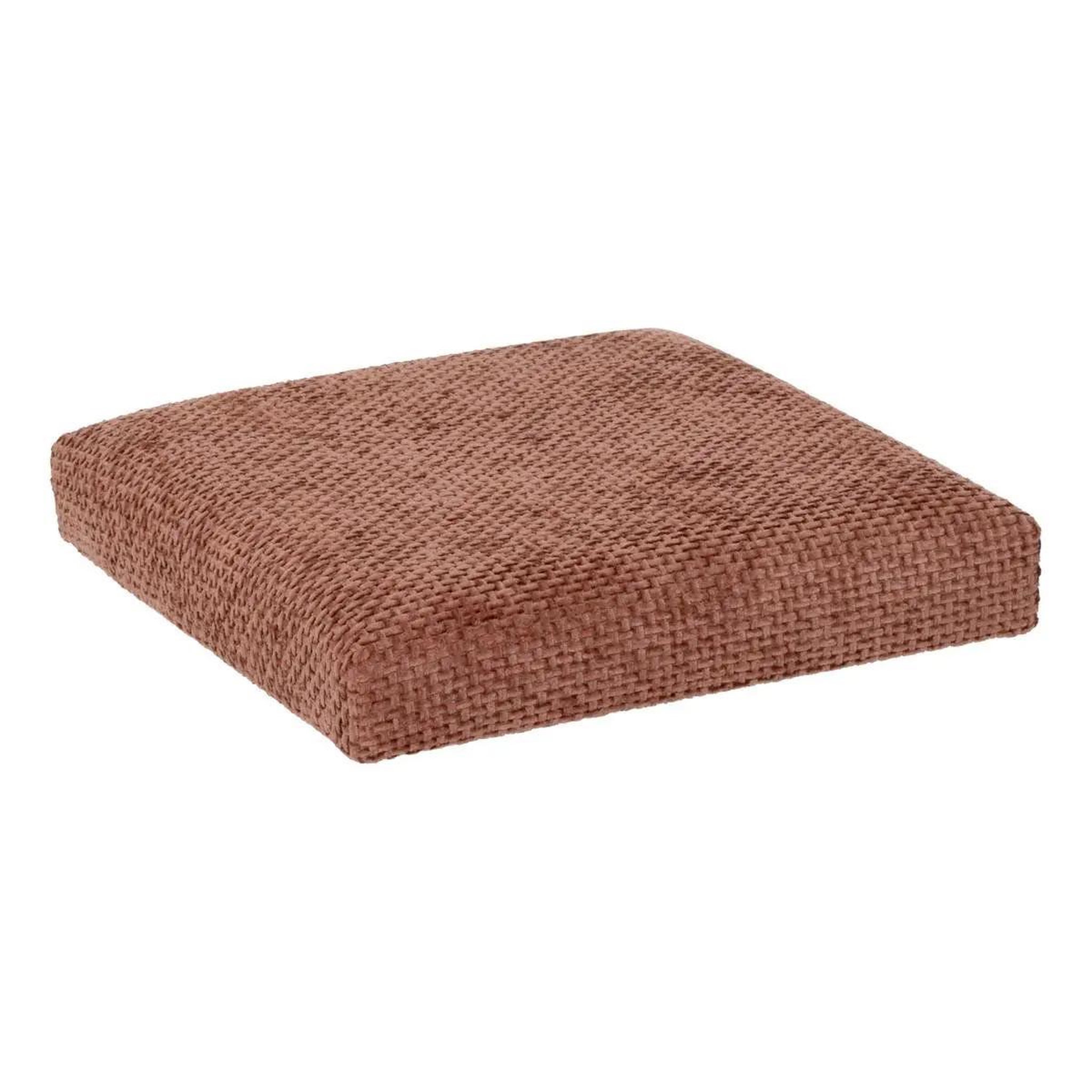 Voir la diapositive 5 : FIVE Pouf coffre pliable  velvy  31cm terracotta