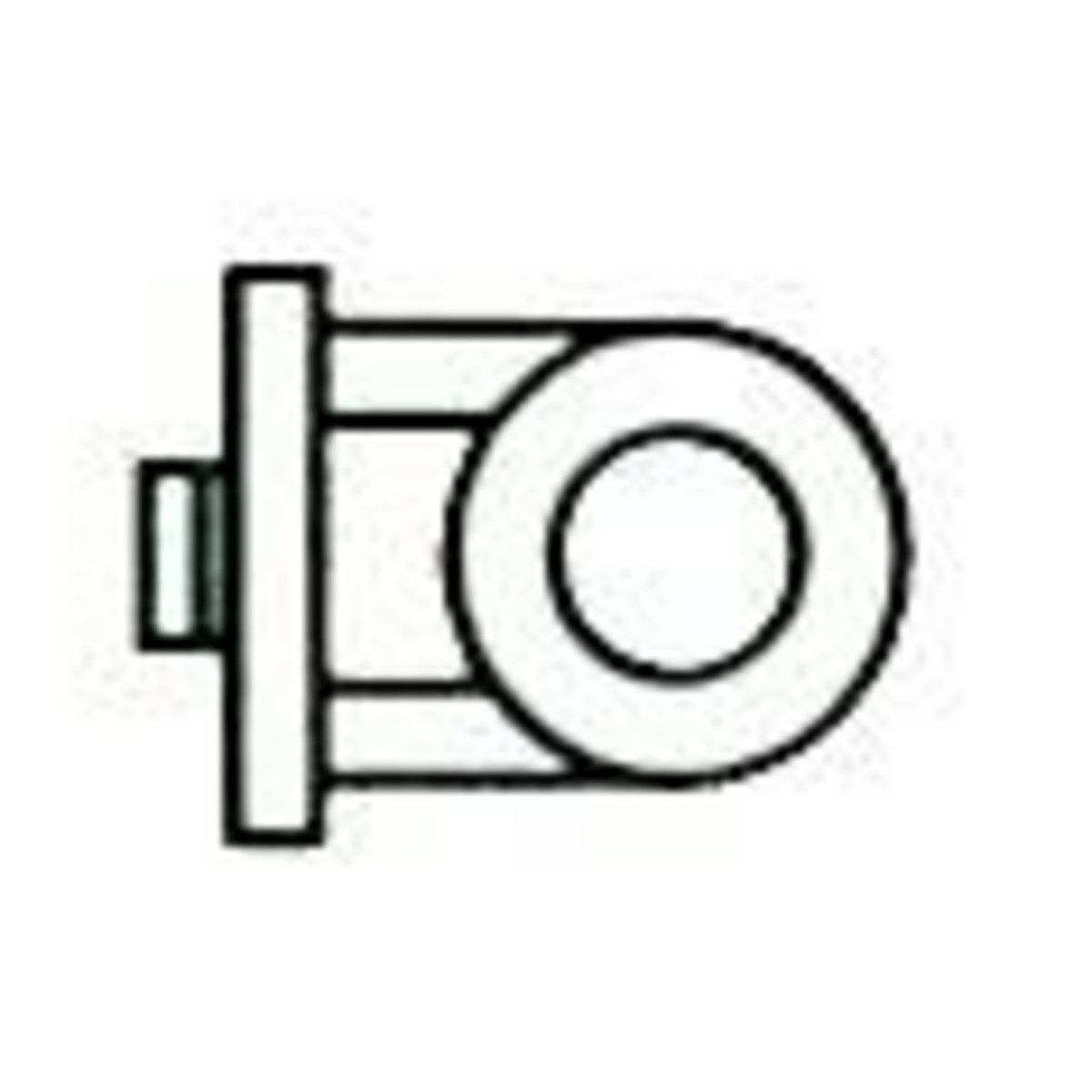 OUTIFRANCE illet pour panneau mural (nylon - Ø 15 mm)