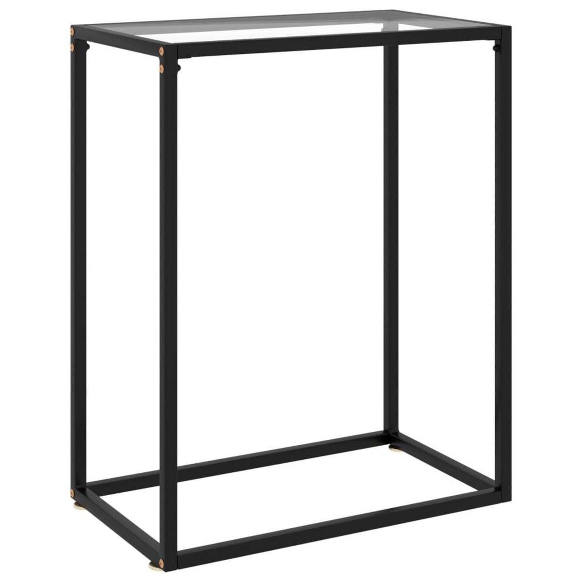 VIDAXL Table console Transparent 60x35x75 cm Verre trempe
