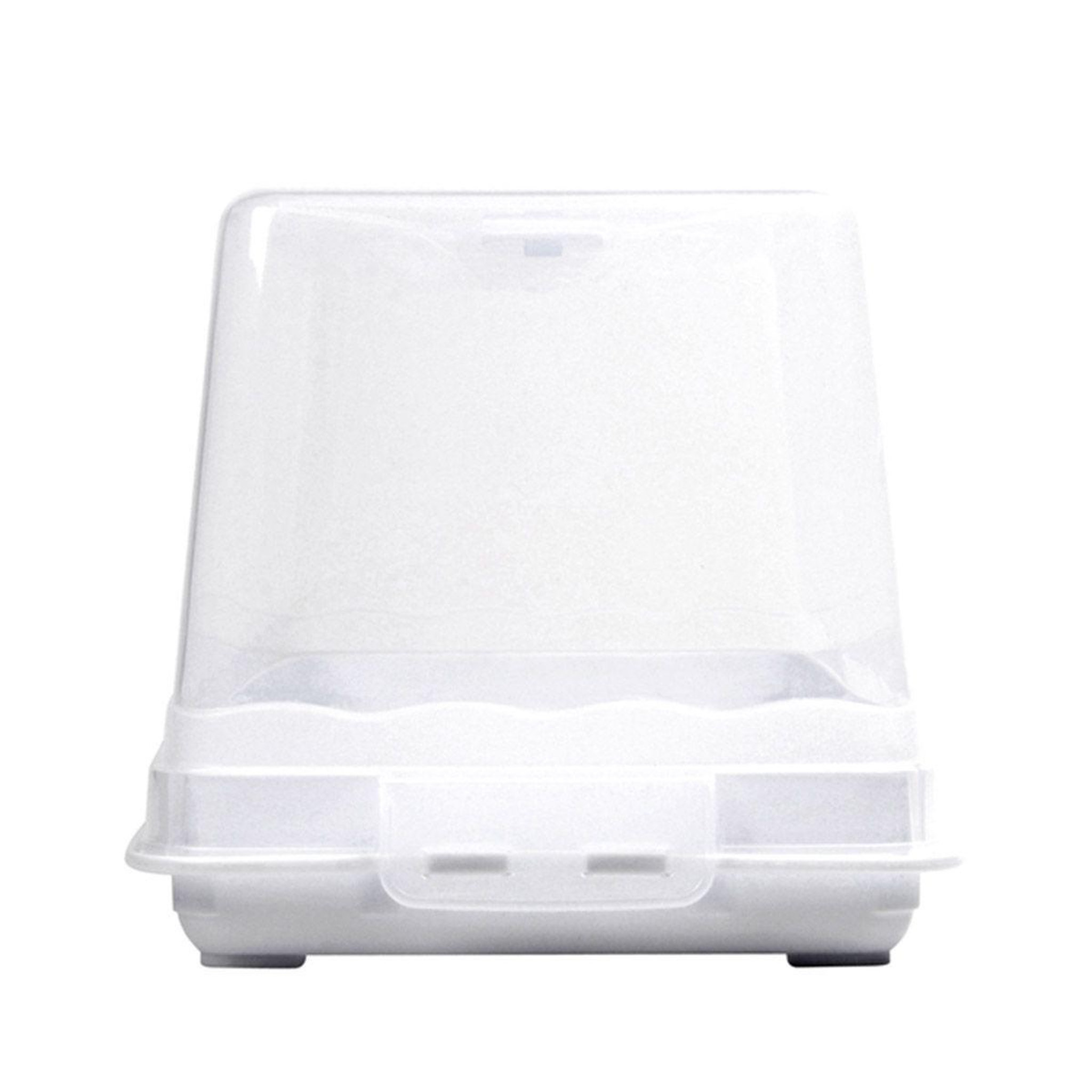 Voir la diapositive 4 : HOMEA Boîte à cake  plastique  36cm transparent