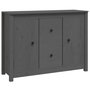 Voir la diapositive 2 : VIDAXL Buffet Gris 100x35x74 cm Bois massif de pin