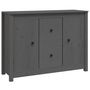 Voir la diapositive 2 : VIDAXL Buffet Gris 100x35x74 cm Bois massif de pin