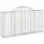 Voir la diapositive 3 : VIDAXL Paniers a gabions arques 25 pcs 200x30x100/120 cm Fer galvanise