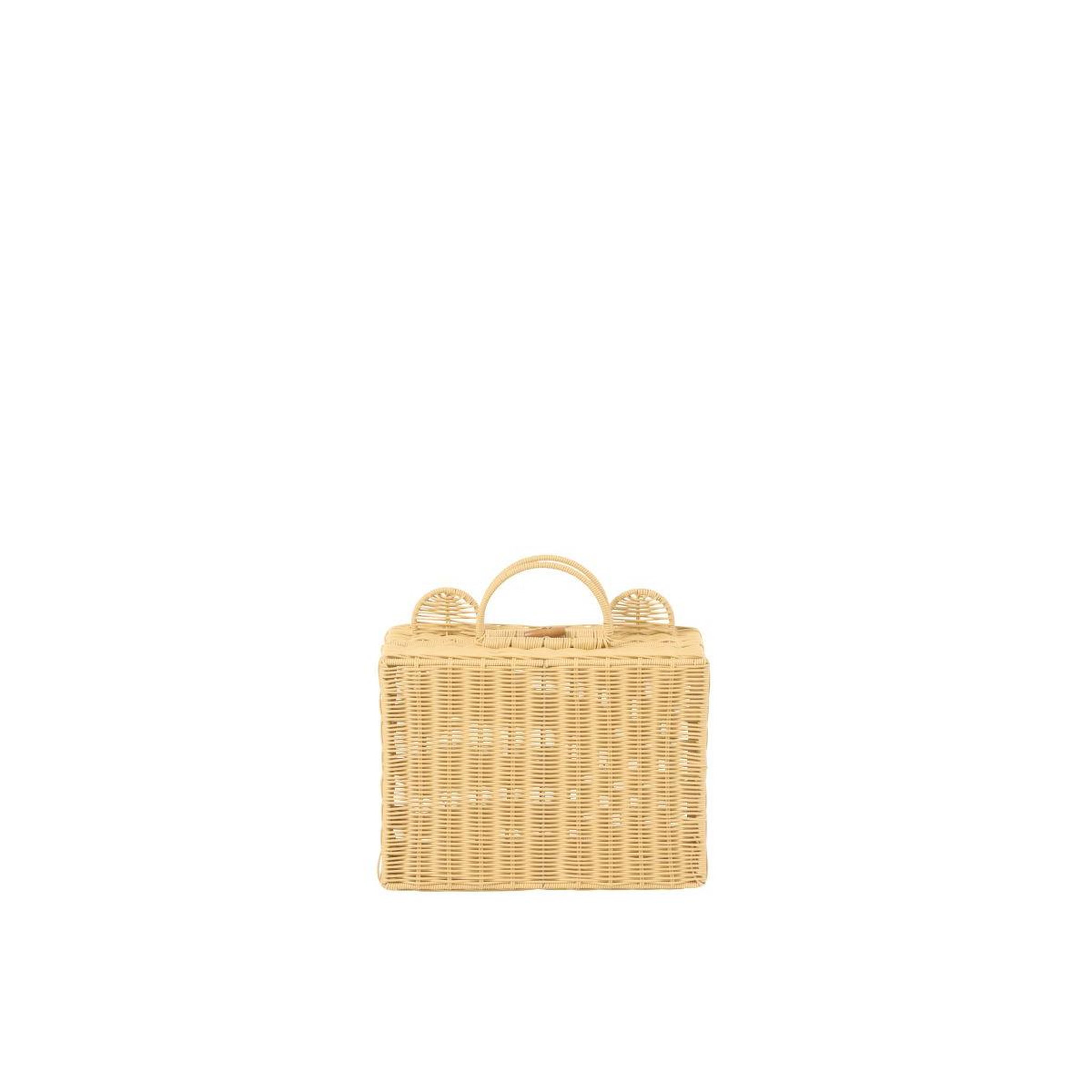 Voir la diapositive 5 : J-LINE Valise déco enfant ours  napoleon  35cm naturel