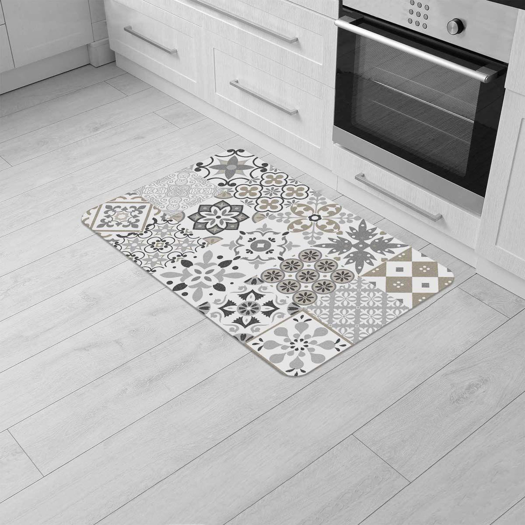 Voir la diapositive 2 : Douceur d'Intérieur Tapis déco rectangle  salou  45x75cm naturel