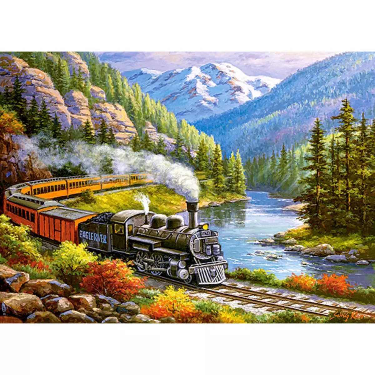 Castorland Puzzle 300 pièces : Train Eagle River