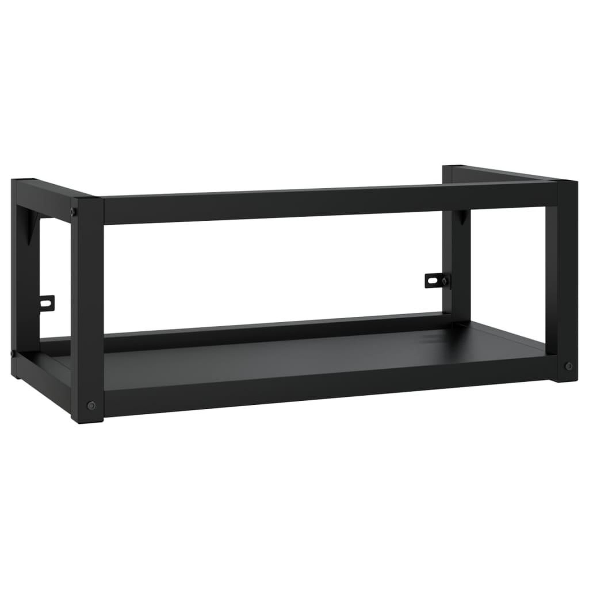 Voir la diapositive 2 : VIDAXL Cadre de lavabo de salle de bain mural Noir 79x38x31 cm Fer