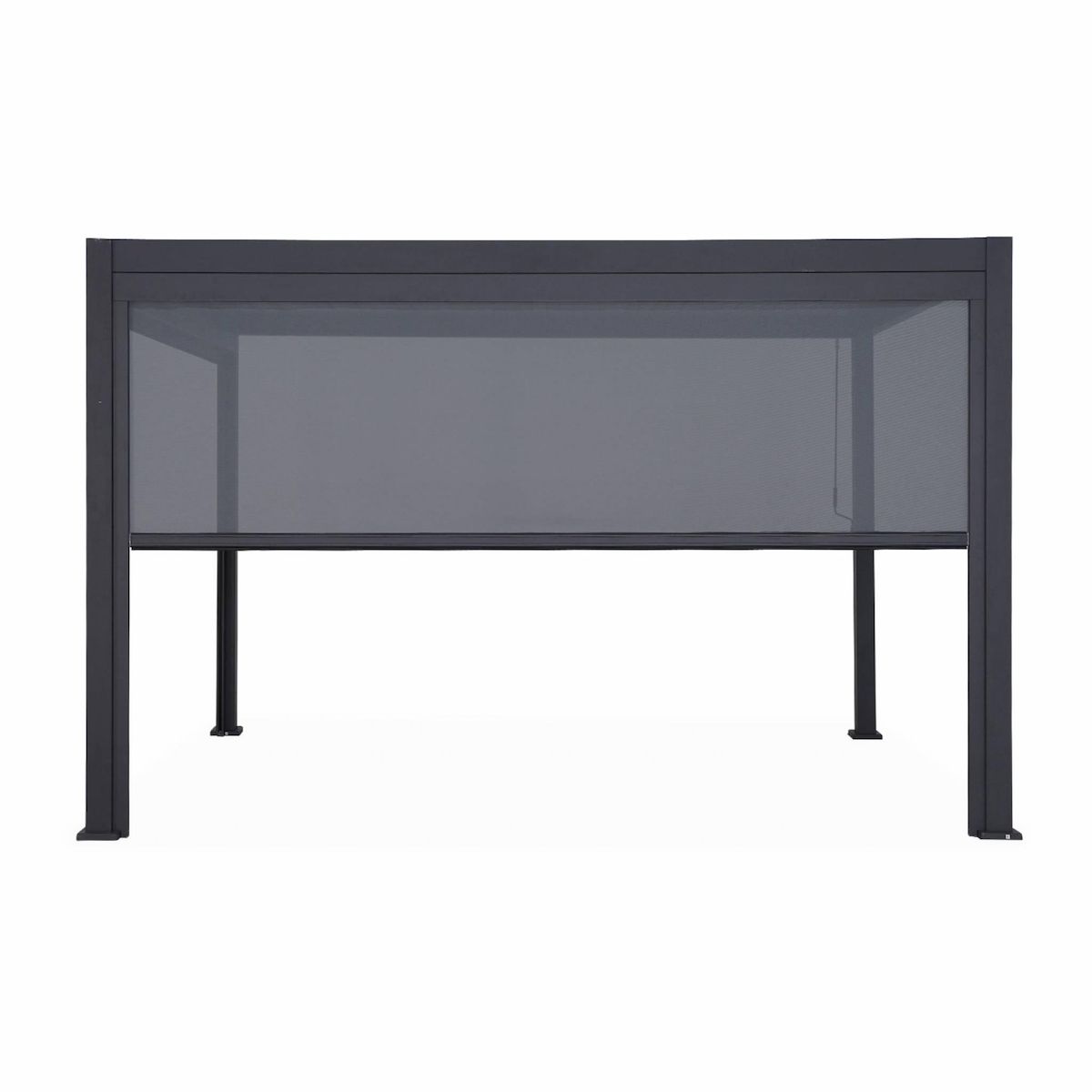 SWEEEK Pergola Bioclimatique – Triomphe – 4x3m, aluminium, à lames orientables + store 4m