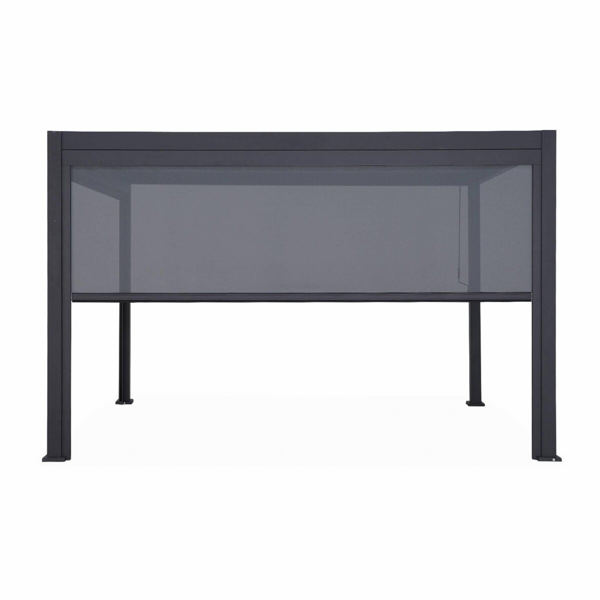 SWEEEK Pergola Bioclimatique – Triomphe – 4x3m, aluminium, à lames orientables + store 4m