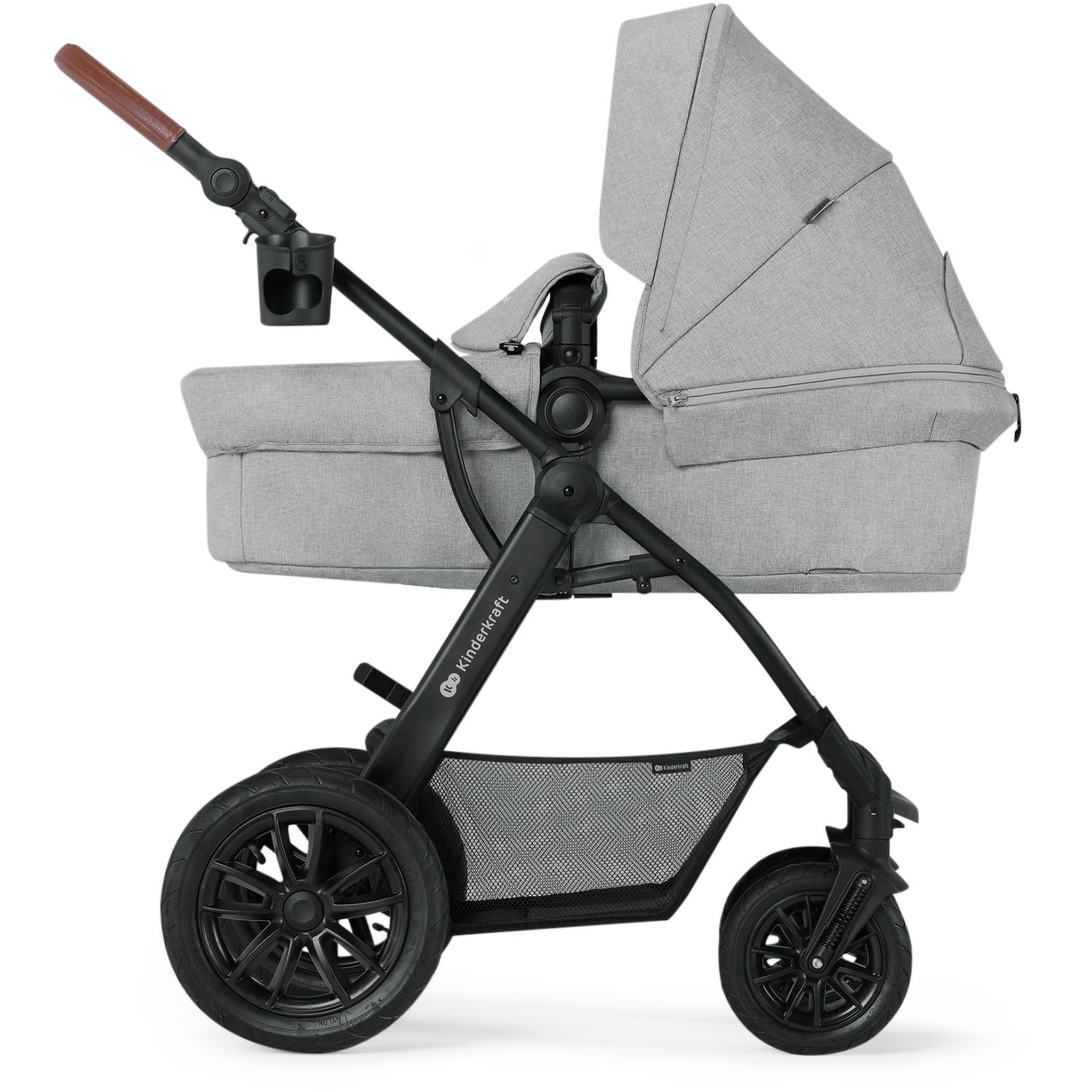 Voir la diapositive 2 : KINDERKRAFT Poussette multifonctions XMOOV 3en1  GRIS CLAIR