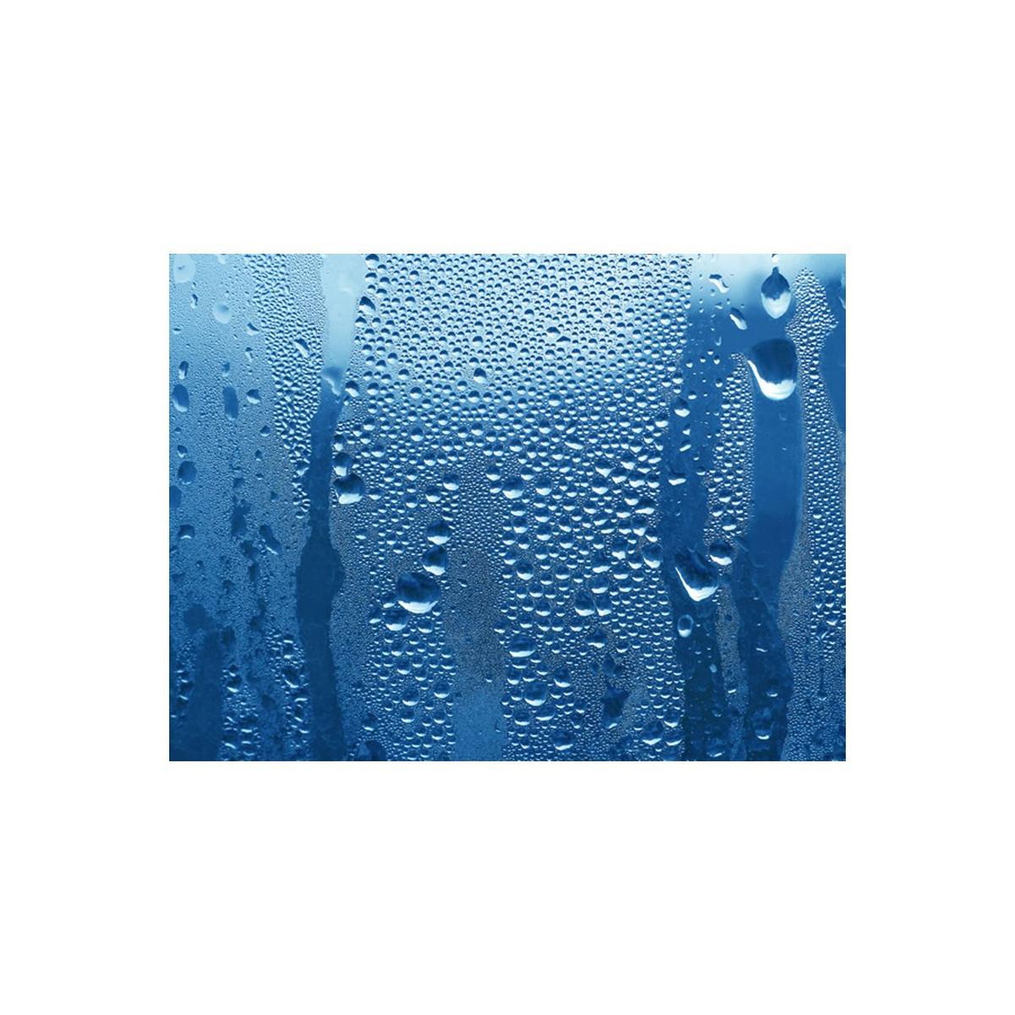Voir la diapositive 2 : Paris Prix Papier Peint  Gouttes D'eau sur Verre Bleu