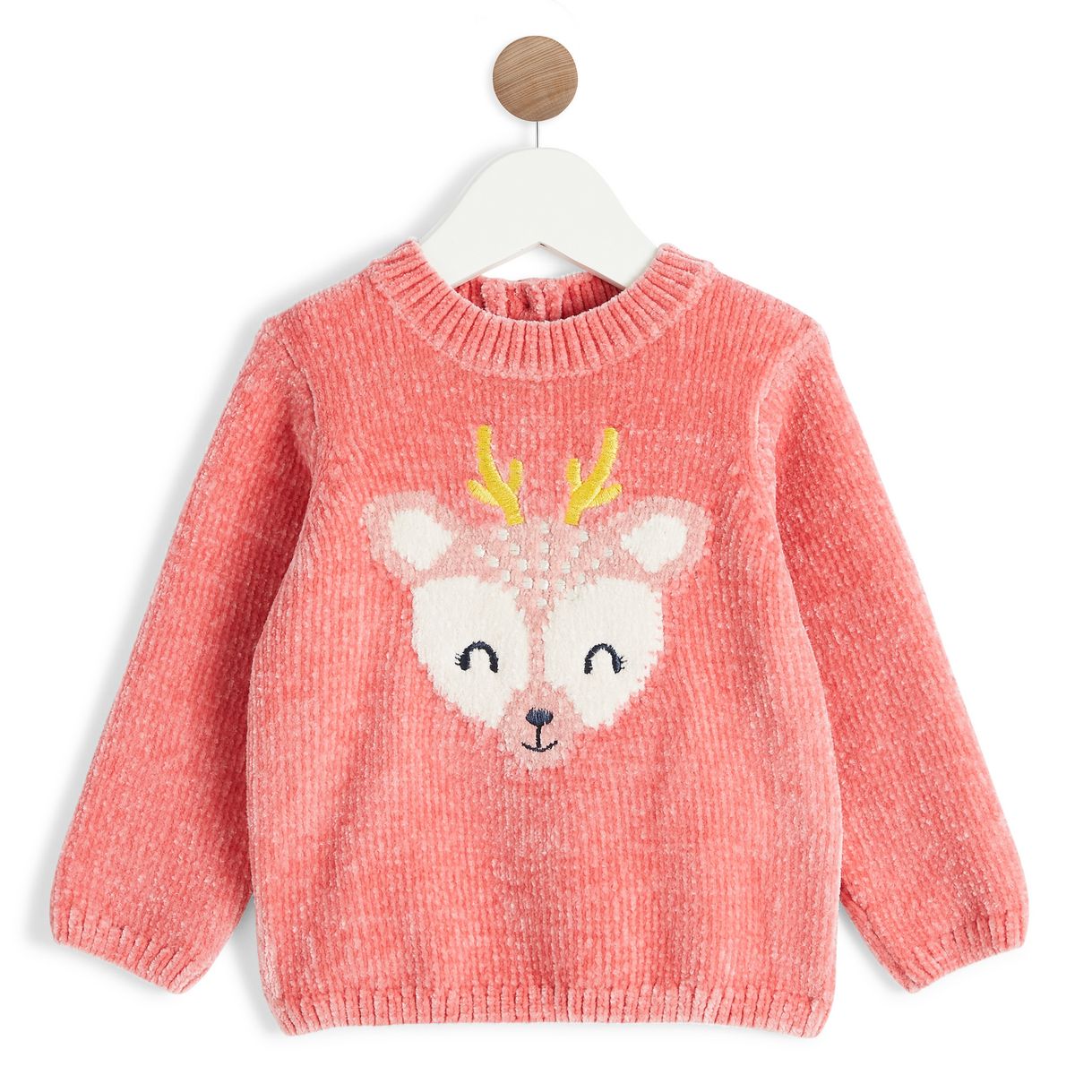 IN EXTENSO Pull chenille bébé fille