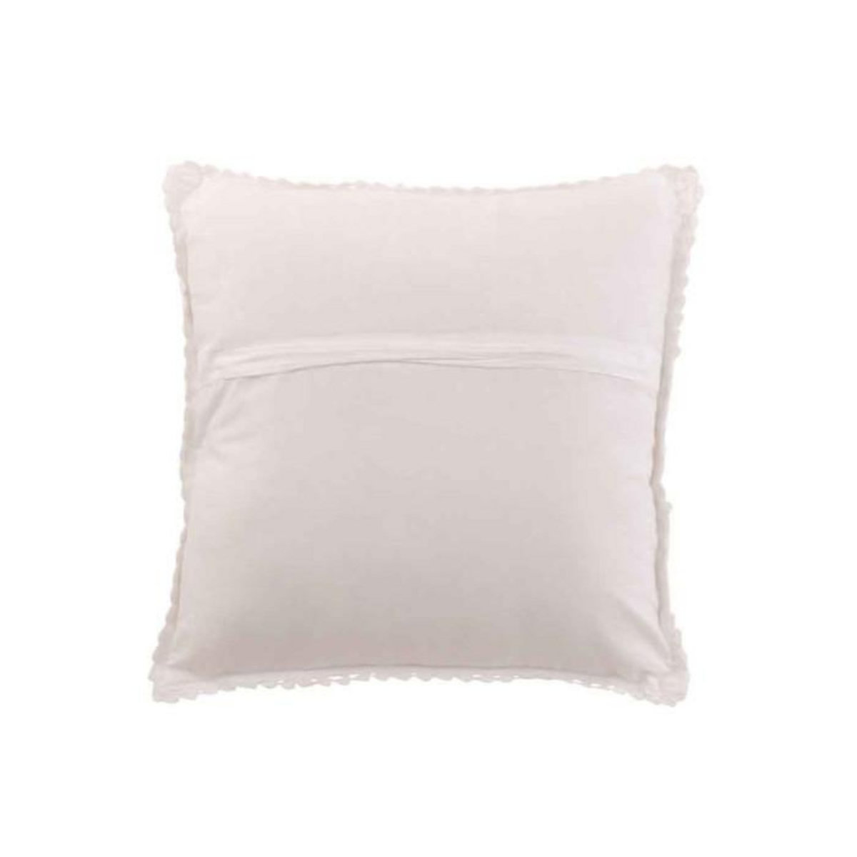Paris Prix Coussin Déco  Dentelle  45x45cm Blanc