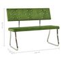 Voir la diapositive 6 : VIDAXL Banc 110 cm Vert clair Velours